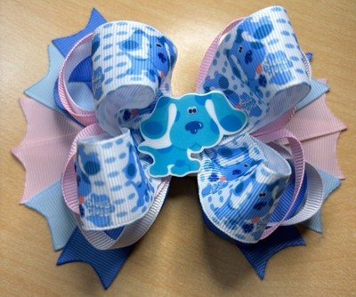 Blue Dog And Clues Inspired Hair Bow