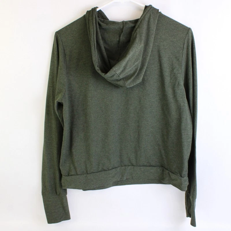 Zobha Women's Hoodie Long Sleeve Green Activewear Size M with Strings - Image 2 of 4