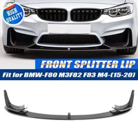 Per Bmw M3 F80 M4 F82 F83 2015-2020 Labbro Splitter Anteriore Stile Mp Stile Carbonio