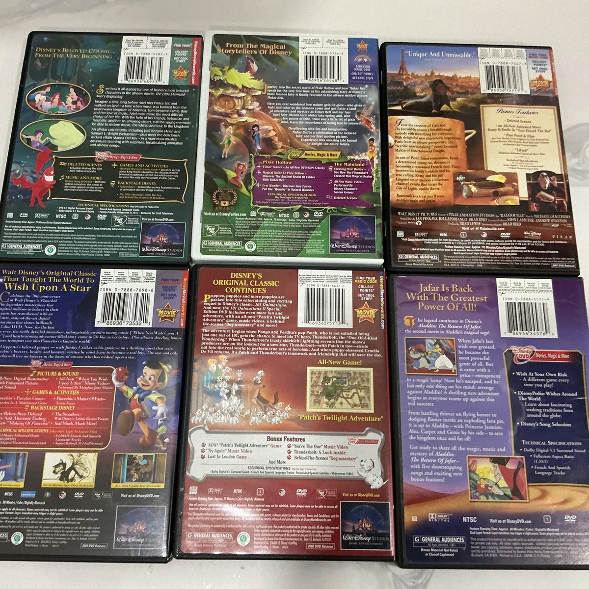 DISNEY LOT OF 6 FAMILY DVD'S | eBay