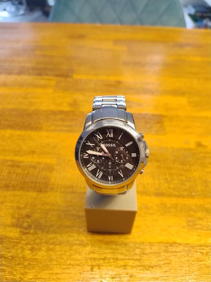 Fossil Uhr Grant CHRONOGRAPH Herren, FS4736, neue Batterien,  Gliederband - Bild 1 von 4