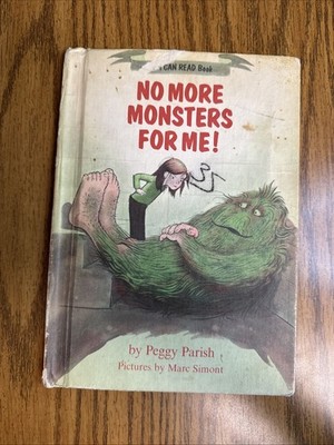 No More Monsters for Me! Weekly Reader Books I Can Read Book Hardcover Vtg 1981