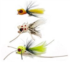 Betts Panfish Poppers Fishing Lure, Fly Fishing, Pack of 3, P3 ~Free Shipping~