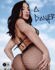 Abella Danger Signed 8x10 Photo Adult Star Authentic Autograph Beckett Witness