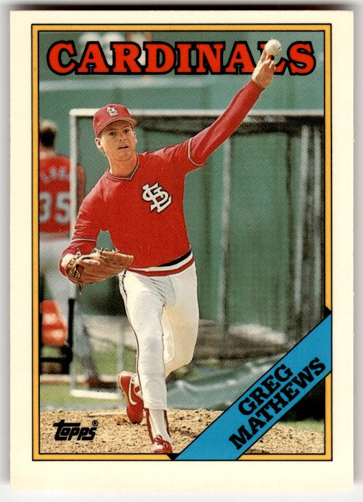1988 Topps Tiffany Greg Mathews #NNO St. Louis Cardinals SP
