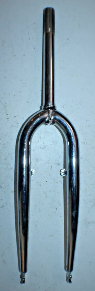 Lungi Rigid MTB Fork 26" 1" Threaded 230mm Silver Steel V-Brake Hybrid Ships USA - Image 2 of 4