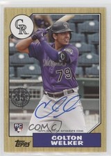 2022 Topps Update 1987 Topps Baseball Colton Welker #87BA-CW Auto sh7