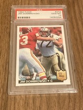 Jim Dombrowski 1992 Fleer PSA 10 Gem Mint Graded Card New Orleans Saints #272
