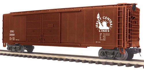 MTH Prem 20-93533 Escala O ~ 3 rieles 50' Boxcar SET CNJ-JERSEY CENTRAL #3000+3001 | Zustand: New