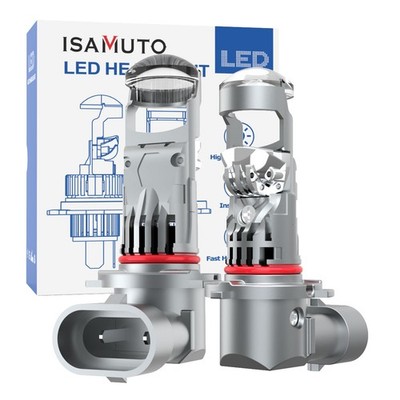 ISAMUTO 9006 9005 HB34 LED Projector Lens Mini LED Headlight Bulbs Super White