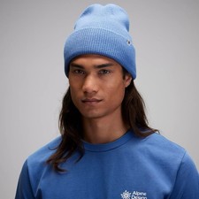 Alpine Design Core Beanie Cap Men's OS Blue Knit Cuffed Hat Classic Cozy Bin 25s