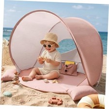 Baby Beach Tent, Pop Up Baby Tent with UPF 50 Sun Protection Sunset Blush