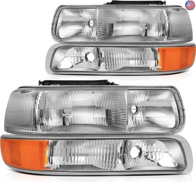 ECCPP Headlight Assembly For Chevrolet Silverado 1500/2500 1999-2002 For