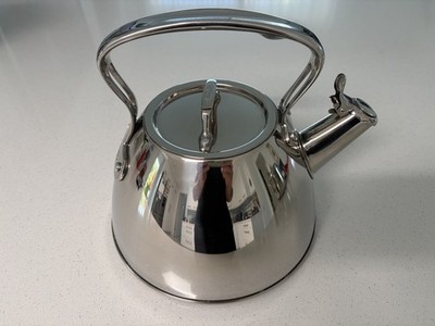All-Clad Stainless Steel Stovetop Tea Kettle, 2 quart, induction compatible