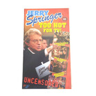 Jerry Springer Too Hot for TV VHS Uncensored Talk Show Vintage Video Free Post