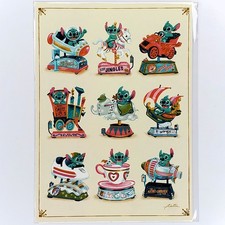 Stitch Rides Postcard Disney WonderGround John Coulter 2026 Disneyland Lilo 5x7