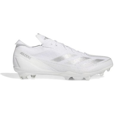 New Men's Adidas Adizero Electric.1 Football Cleats IE4374 White/Silver Size 7