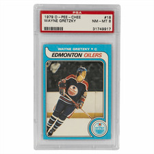1979 O-Pee-Chee Wayne Gretzky #18 PSA NM-MT 8