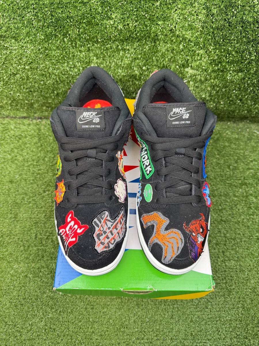 Size 9 - Nike SB Dunk Low Pro QS Black/Multicolor/White 2022