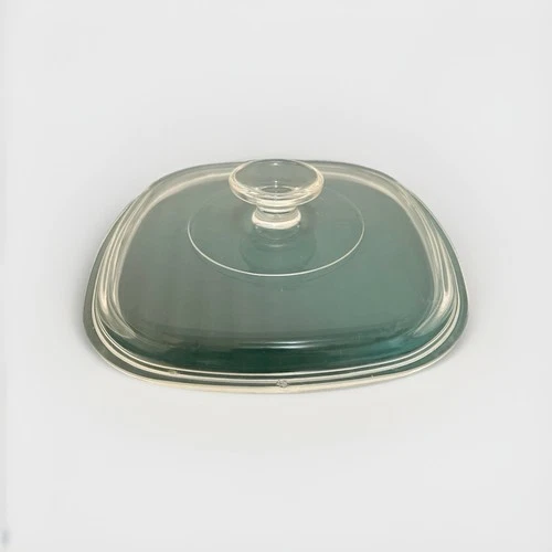 PYREX CORNINGWARE A-7-C Vintage Replacement Clear Glass Lid, Square