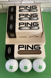 12 Ping Eye Long Fly Time Golf Balls "4 Leaf Clover Logo" Mint 1989