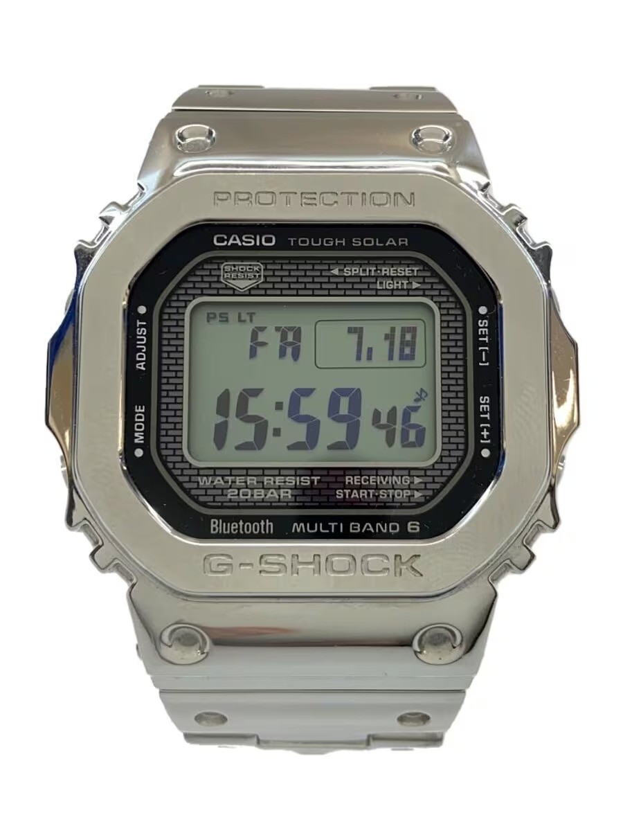 CASIO G-SHOCK GMW-B5000D-1JF Silver Stainless Steel Solar Digital