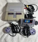 VTG Super Nintendo SNES Console SNS-001 W/ Super Mario World game Tested Works