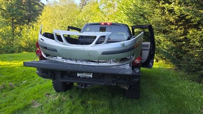 2003-2007 Saab 9-3 Front OEM Bumper Cover Painted Factory Silver Metallic 268