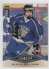 1995 Collector s Choice European Junior Championships Player s Club Aki Berg 0a1
