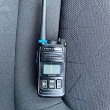 FIRST TEAM FC-2K PRO Black Walkie Talkie Digital Display Detachable Antenna