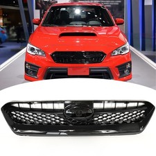 For Subaru Wrx Sti 2015-2017 Front Bumper Upper Grille Grill Black Mesh