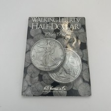 H.E. Harris Walking Liberty Half Dollar #1 1916-1936 Coin Album #2693 - 50 Cents