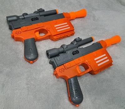 Nerf Star Wars Han Solo Glowstrike Dart Gun Sound & Light Lot X2 Cosplay WORKING