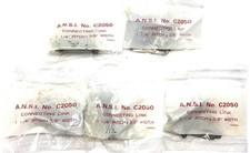 ANSI 1-1/4" Pitch x 3/8" Width Roller Chain Connecting Link C2050 Lot of 5 NOS