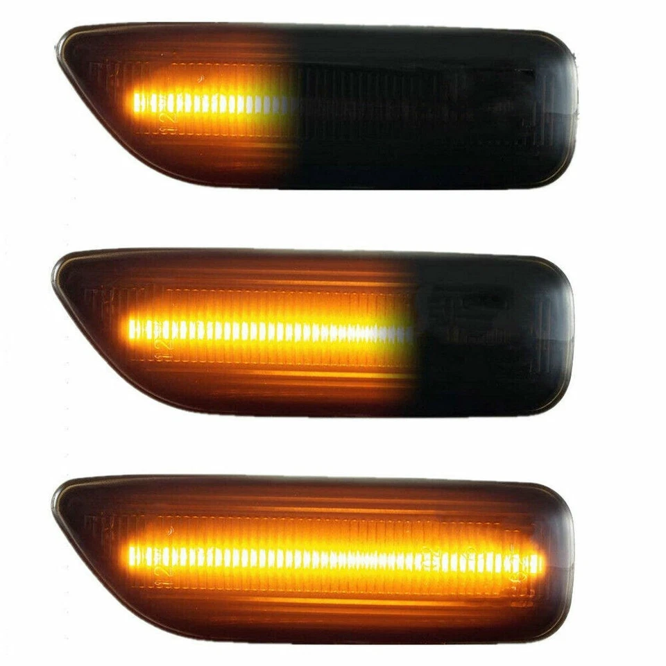 Luz de señal intermitente LED lateral dinámica para Volvo S80 S60 V70 XC70 XC90 MK1 Foto 3 de 4