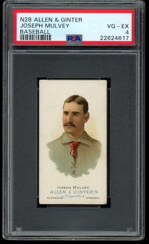1887 N28 Allen & Ginter #37 Joseph Mulvey — PSA 4