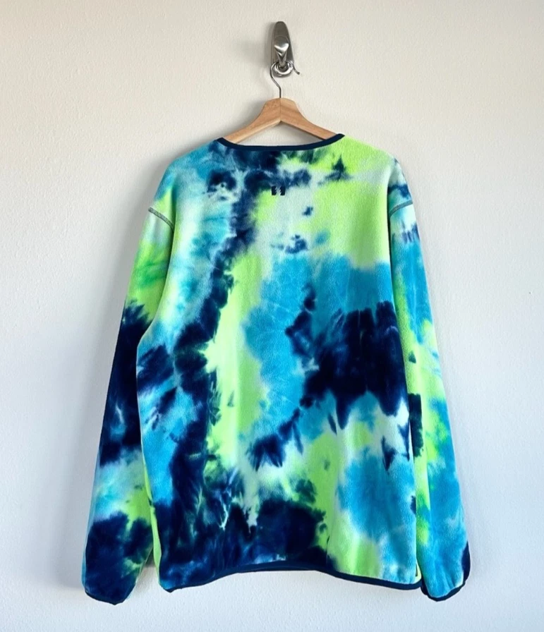 The Hundreds Tie Dye Fleece Pullover Sweater Sz Large - Image 3 of 4