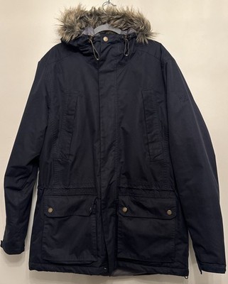 Craghoppers Jacket Mens M Waterproof Aquadry Insulated Faux Fur Hood Warm Coat