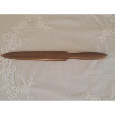Vintage Scandinavian Hand Carved Paper Knife Letter Opener Nordic Folk Art