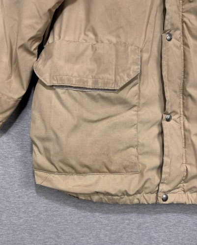 Vintage Brown Label North Face Jacke Daunen Puffer Gr. S Chore Barn Distressed Beige - Bild 5 von 17