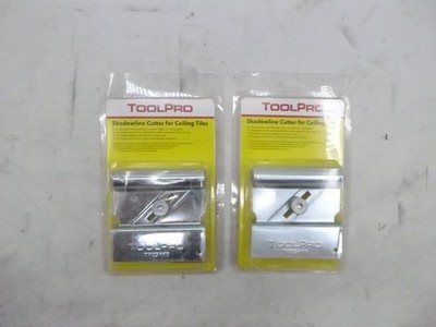 2 Pack Toolpro Shadowline Edge Cutter TP05110 Steel for Ceiling Tiles