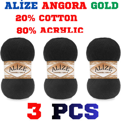 ALIZE ANGORA GOLD 60 BLACK Pink Yarn Color, 80% acrylic, 20% wool,sweaters