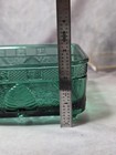 Teal Green Glass Beehive Honeybee Square Butter Dish BASE ONLY Replacement 5" — photo 5