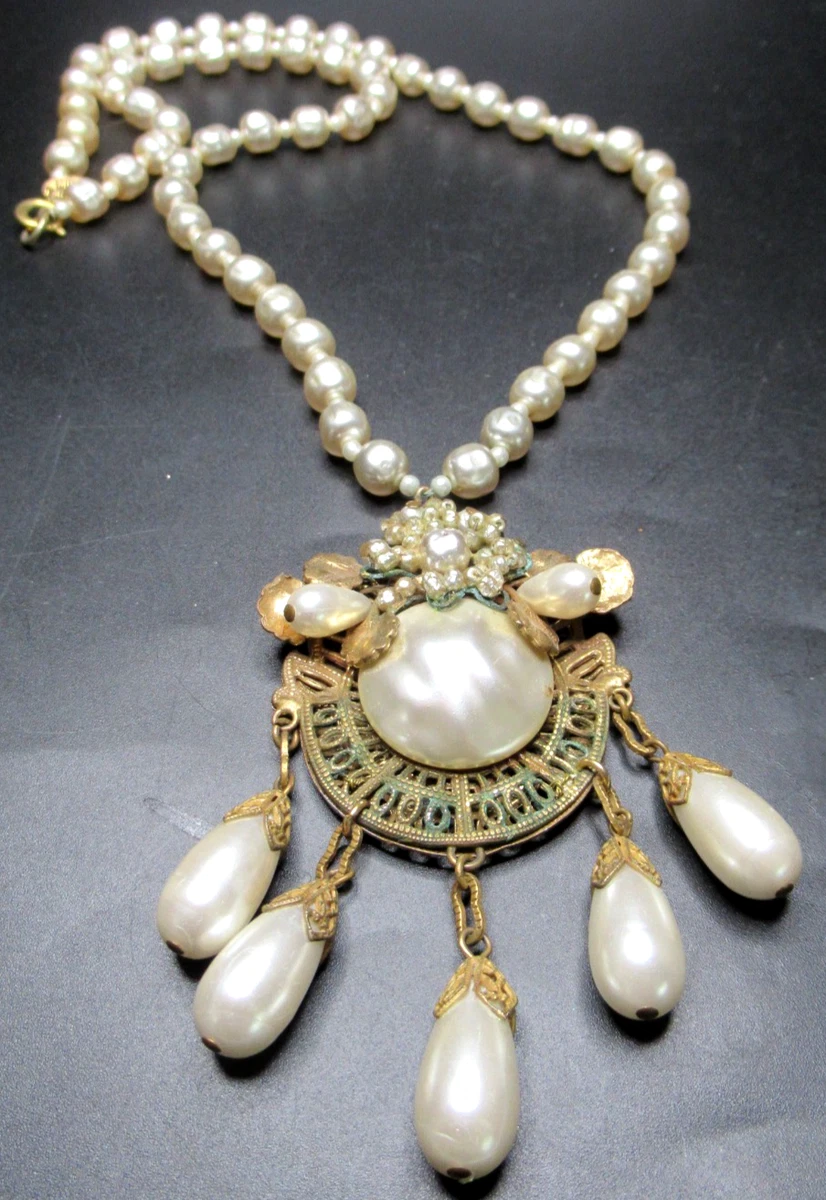 Miriam Haskell Signed Fashion Vintage & Antique Necklaces