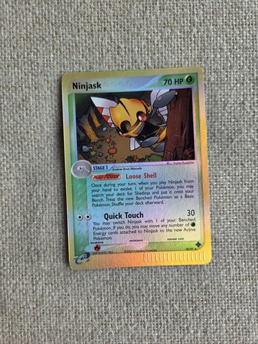 Ninjask 18/97 Reverse Holo Ex Dragon Pokemon Tcg Free Non Holo [LP] 