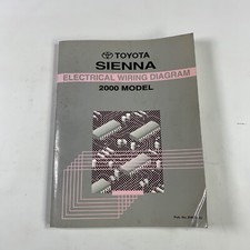 2000 Toyota Sienna Electrical Wiring Diagram Manual EWD OEM