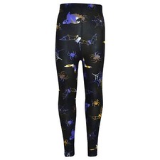 Girls Halloween Legging Spider Web Skull Print Leggings Fancy Costume 3-13 Years