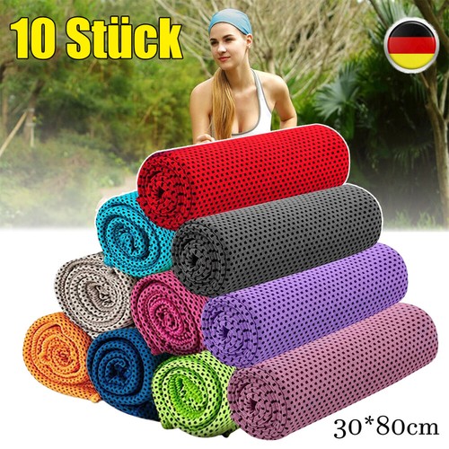 10 asciugamani rinfrescanti asciugamani refrigeranti Cool Towel asciugamano ghiaccio rinfrescante asciugamano refrigerante - Foto 2 di 17