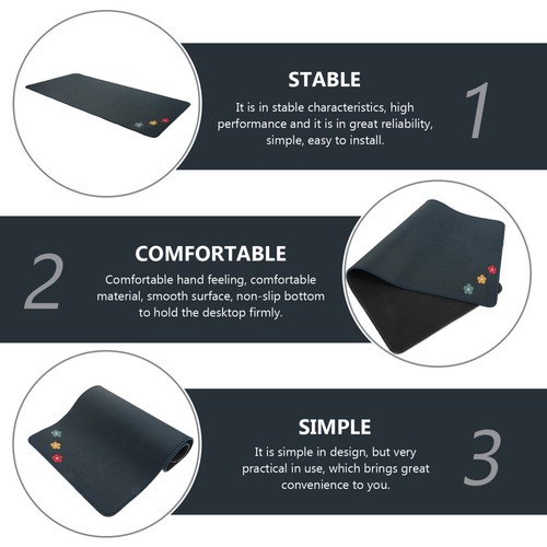 Extended Mousepad Desktops Gaming Mousepad Desk Keyboard Mat Large Laptop Pad - Afbeelding 9 van 12