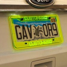 Custom Personalized License Plate Frame Color Choice